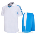Оптовый пустой новый дизайн Blue Soccer Jersey